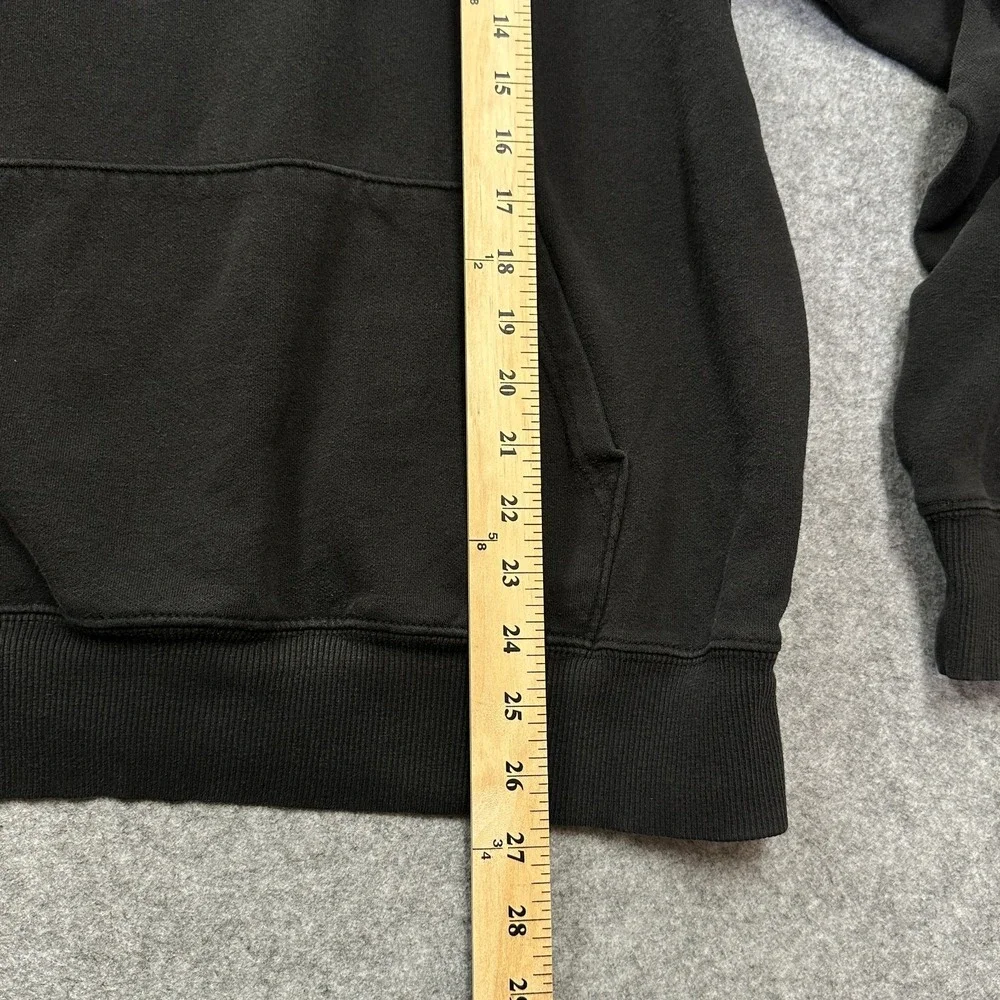 The North Face Hoodie Mens M Black Pullover Logo‎ Fleece Sweatshirt